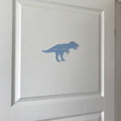 T-rex navneskilt - farvet akryl